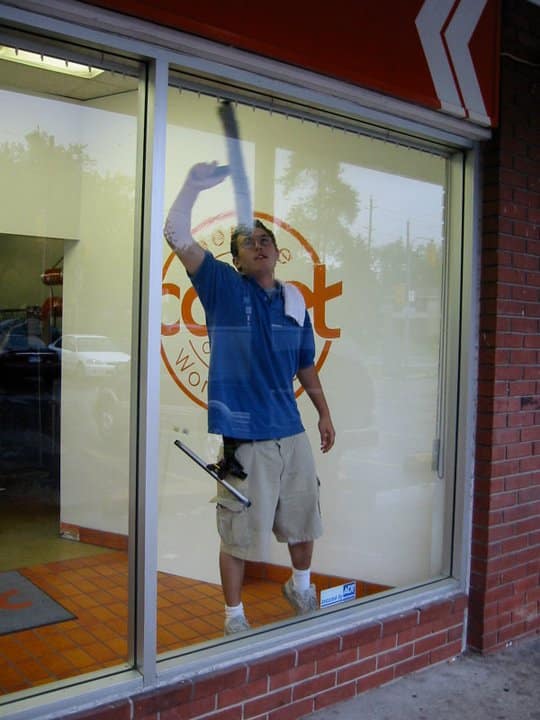 commercial cleaning window